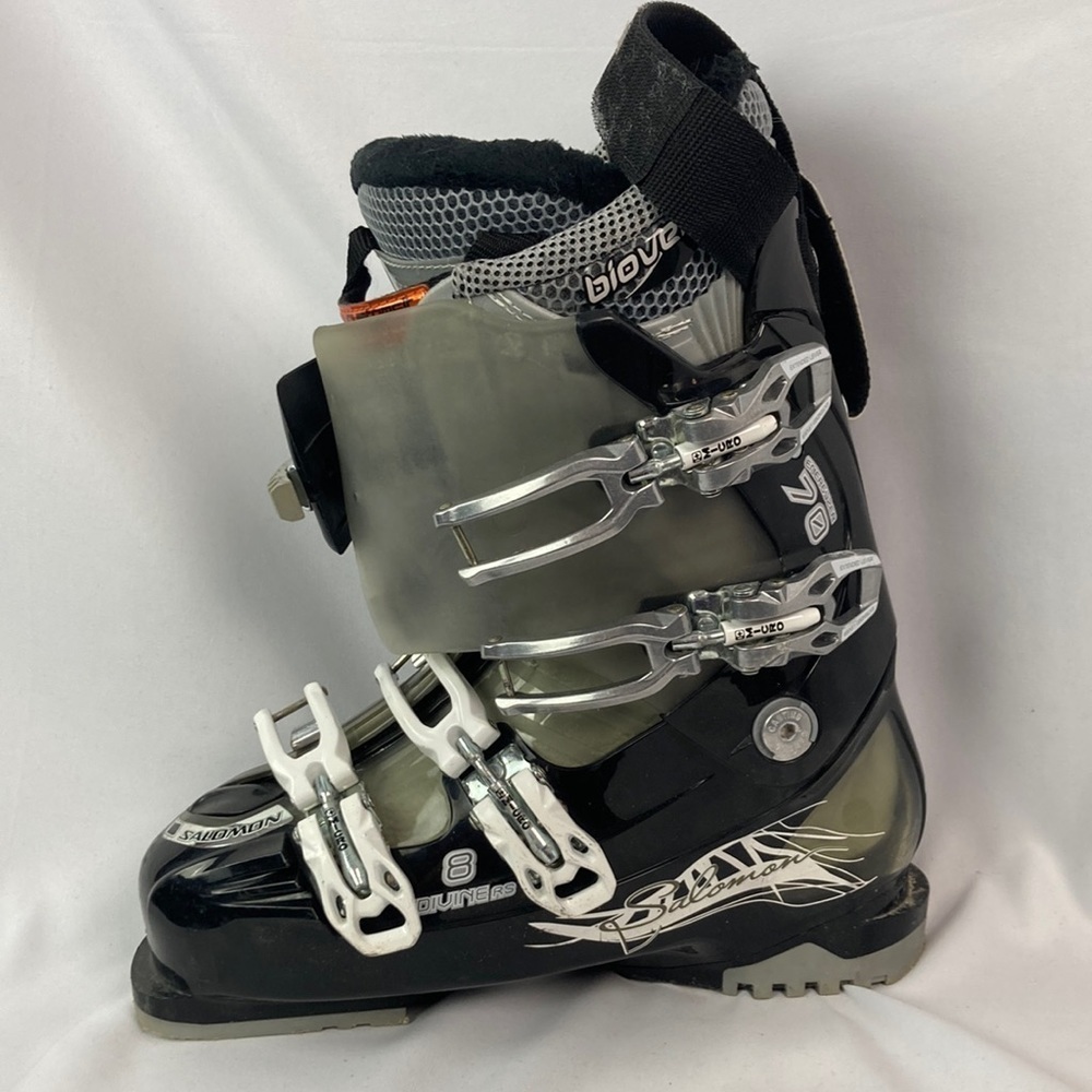 SALOMON DIVINE RS 8 black Ski Boots women’s Size 9 men’s 8